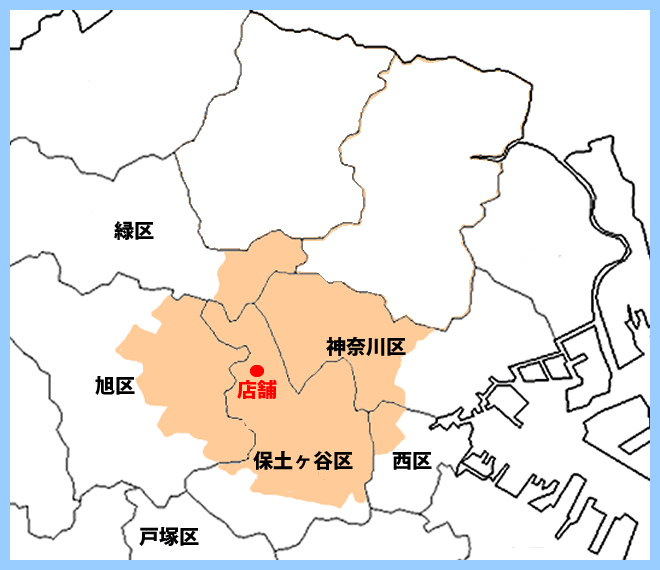 宅配エリアマップ